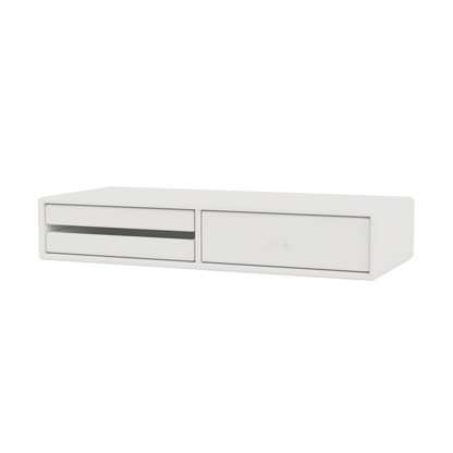 Etagère Murale Makeup par Peter J. Lassen, laque 01 White, suspendu au mur, packshot Montana