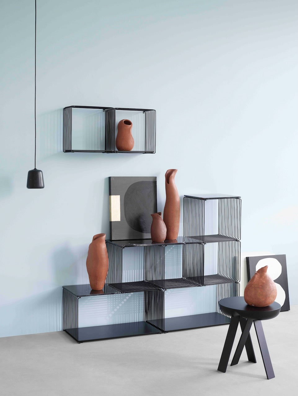 Panton Wire Single Shelf 18.8 cm - Montana Furniture Chromium, Blac