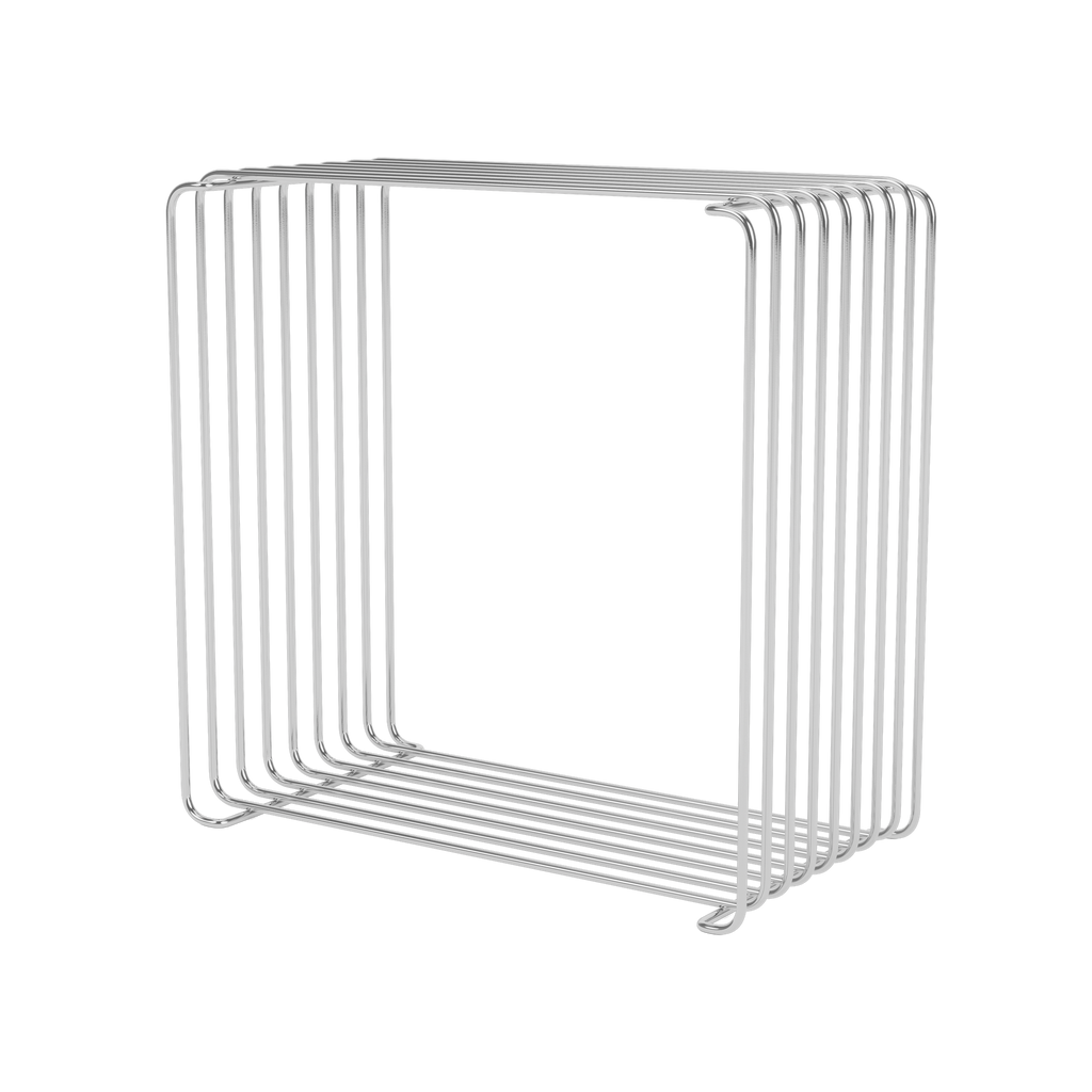 Etagère Panton Wire Cube profondeur 25,8 cm - Montana Furniture-Chrome-The Woods Gallery