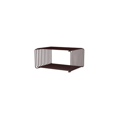 Etagère Panton Wire Half demi Cube Hauteur 17,2 cm prof 25,7 cm - Montana Furniture-Black Red-The Woods Gallery