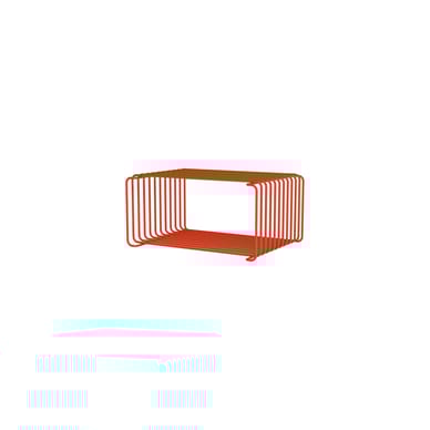 Etagère Panton Wire Half demi Cube Hauteur 17,2 cm prof 25,7 cm - Montana Furniture-Chrome-The Woods Gallery