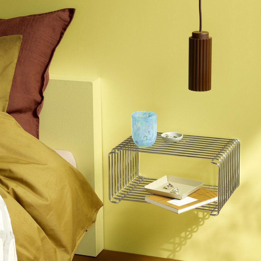 Etagère Panton Wire Half demi Cube Hauteur 17,2 cm prof 25,7 cm - Montana Furniture-Chrome-The Woods Gallery