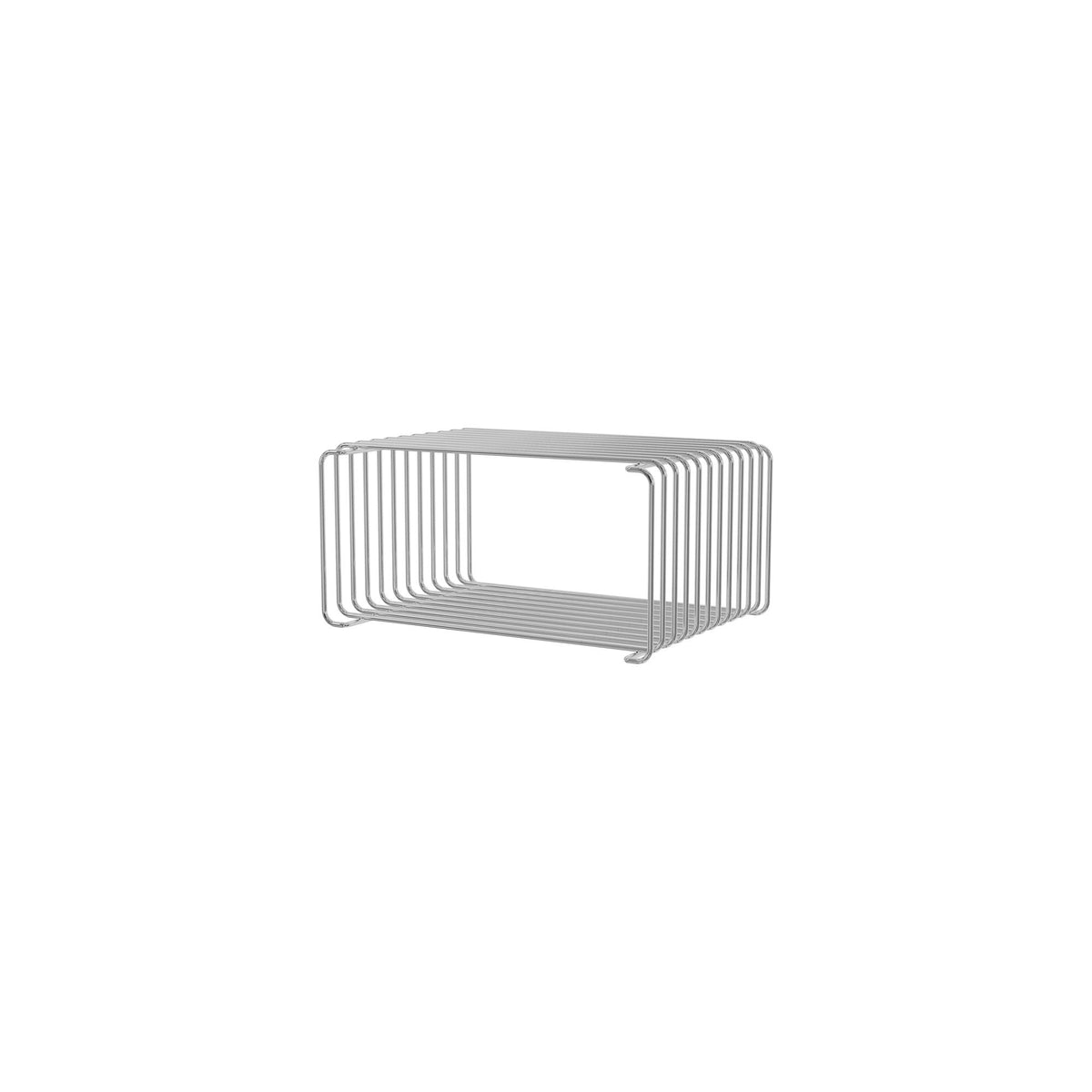 Etagère Panton Wire Half demi Cube Hauteur 17,2 cm prof 25,7 cm - Montana Furniture-Chrome-The Woods Gallery