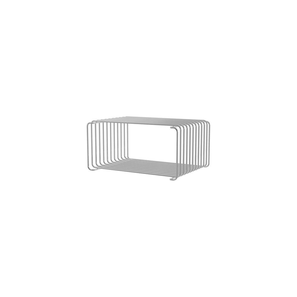 Etagère Panton Wire Half demi Cube Hauteur 17,2 cm prof 25,7 cm - Montana Furniture-Chrome-The Woods Gallery