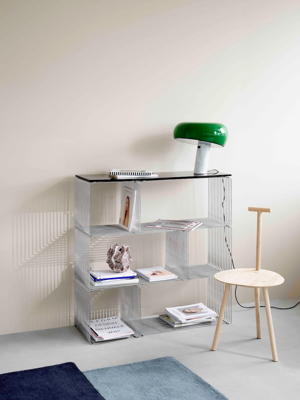 Etagère Panton Wire Rectangle 70 cm - Montana Furniture-Chrome-The Woods Gallery
