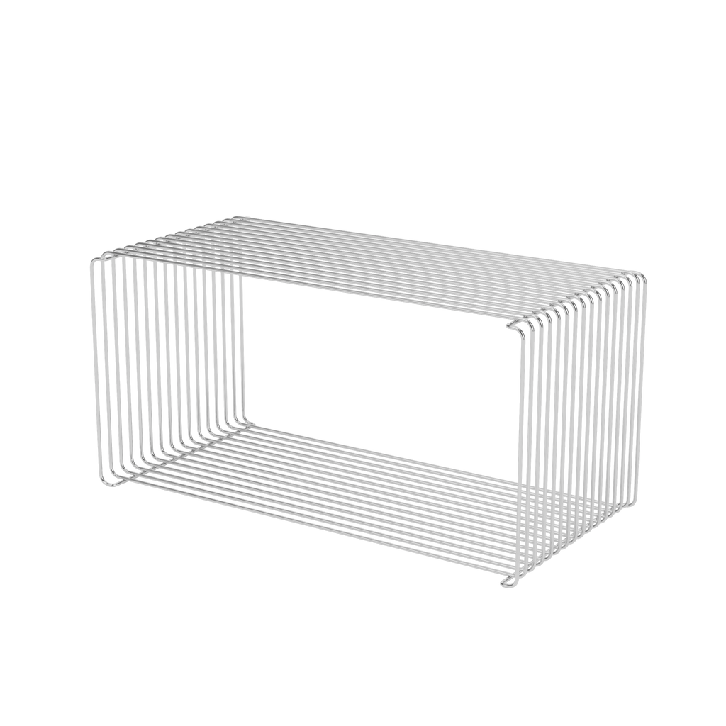 Etagère Panton Wire Rectangle 70 cm - Montana Furniture-Chrome-The Woods Gallery