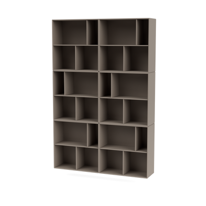 Étagère Read par Peter J. Lassen, laque 141 Truffle, suspendu au mur, packshot Montana