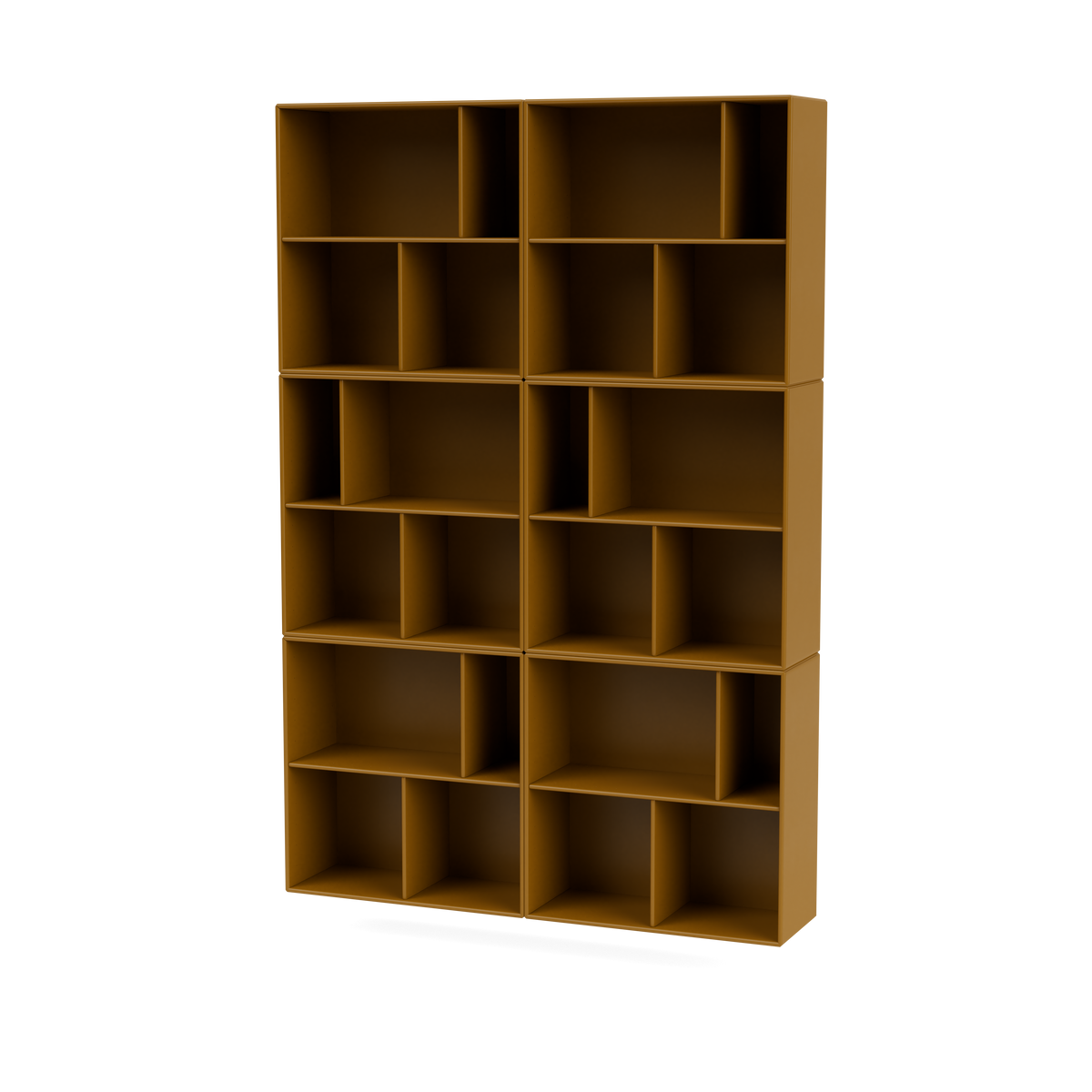 Étagère Read par Peter J. Lassen, laque 142 Amber, suspendu au mur, packshot Montana