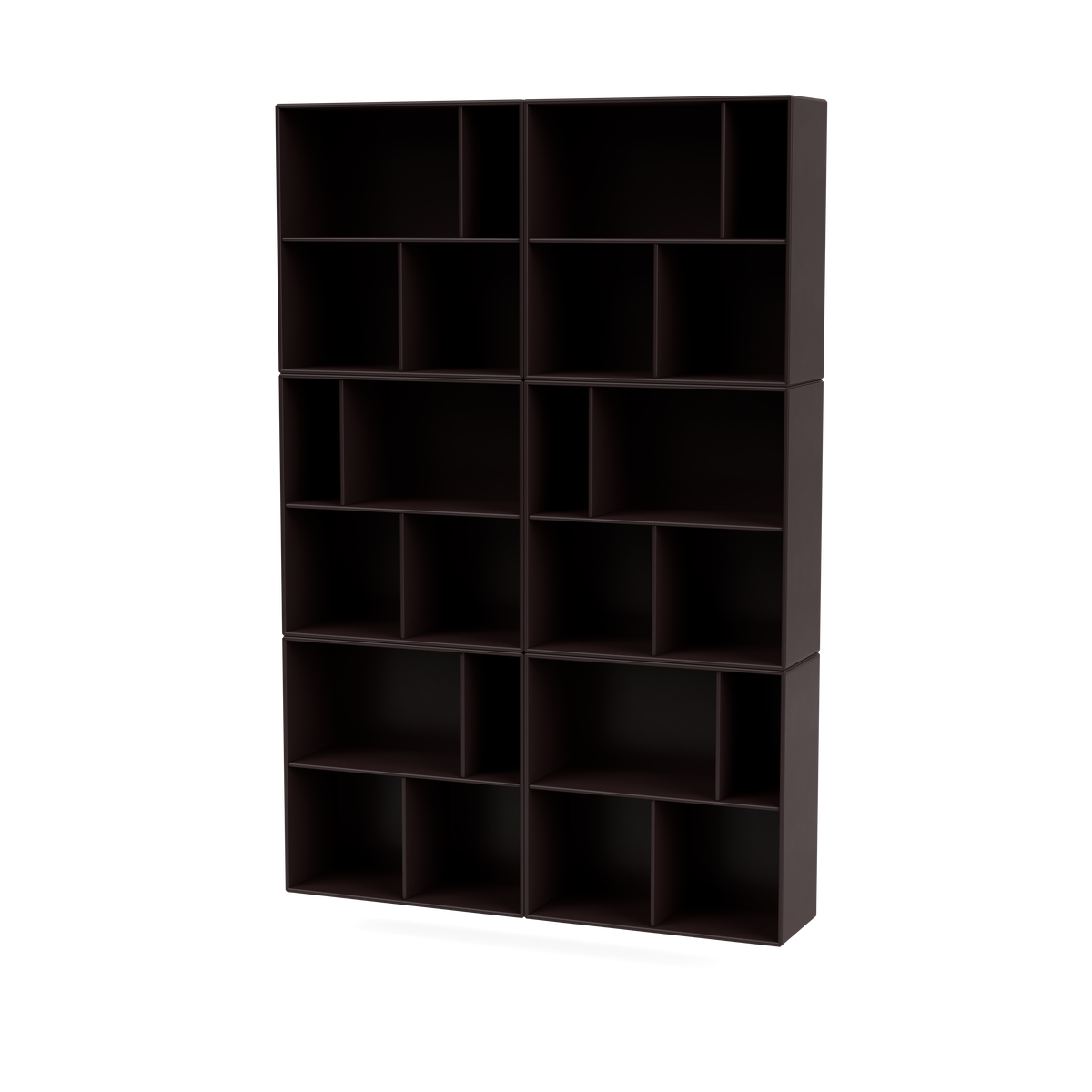 Étagère Read par Peter J. Lassen, laque 160 Balsamic, suspendu au mur, packshot Montana