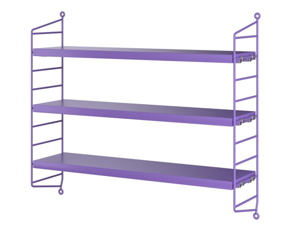 Étagère String Pocket Bois L 60 cm - String Furniture-Violet-The Woods Gallery