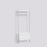 Étagère modulable Pier System 1061 1 colonne de Ronan et Erwan Bouroullec - Hay-Acier laqué blanc, profilé aluminium anodisé naturel-The Woods Gallery