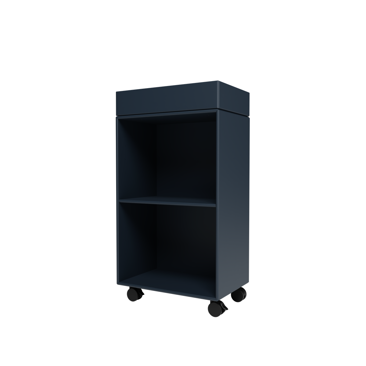 Etagère roulante Preppy par Peter J. Lassen, laque 138 Juniper, packshot Montana