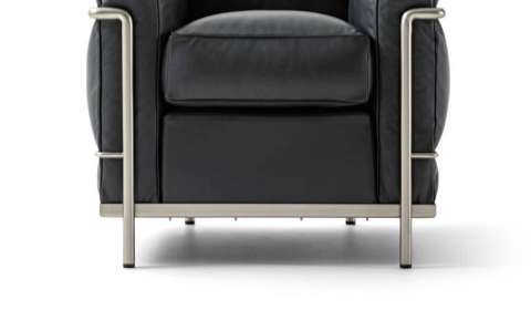 Fauteuil "2" de Le Corbusier, P. Jeanneret, C. Perriand - Cassina-détail du bas de l&