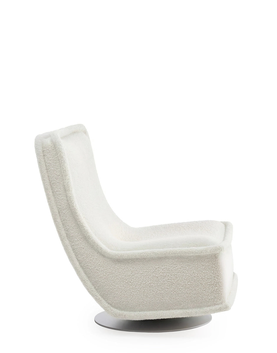 Fauteuil Bonheur Du Jour de Philippe Starck - Kartell-Anthracite - Blanc-The Woods Gallery