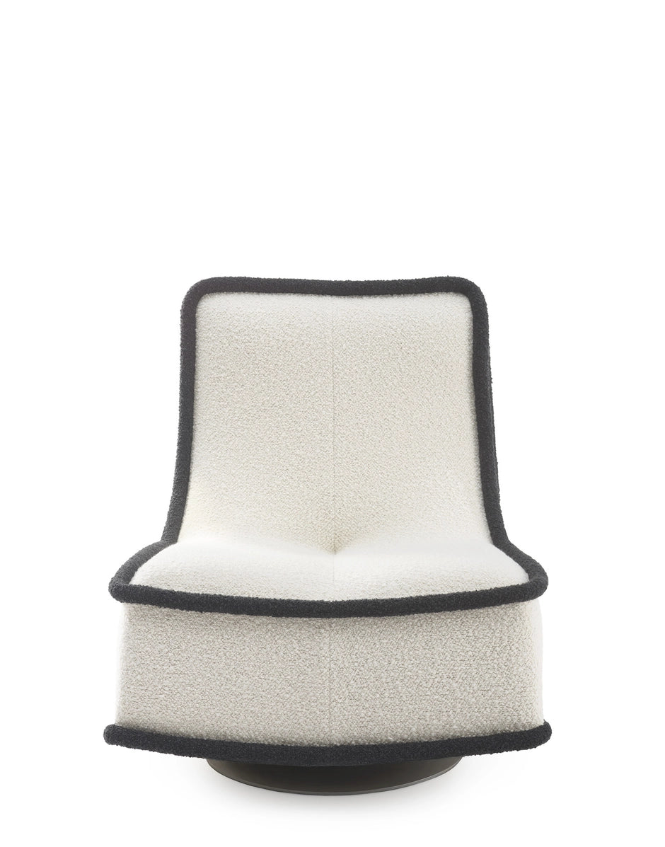 Fauteuil Bonheur Du Jour de Philippe Starck - Kartell-Anthracite - Blanc-The Woods Gallery