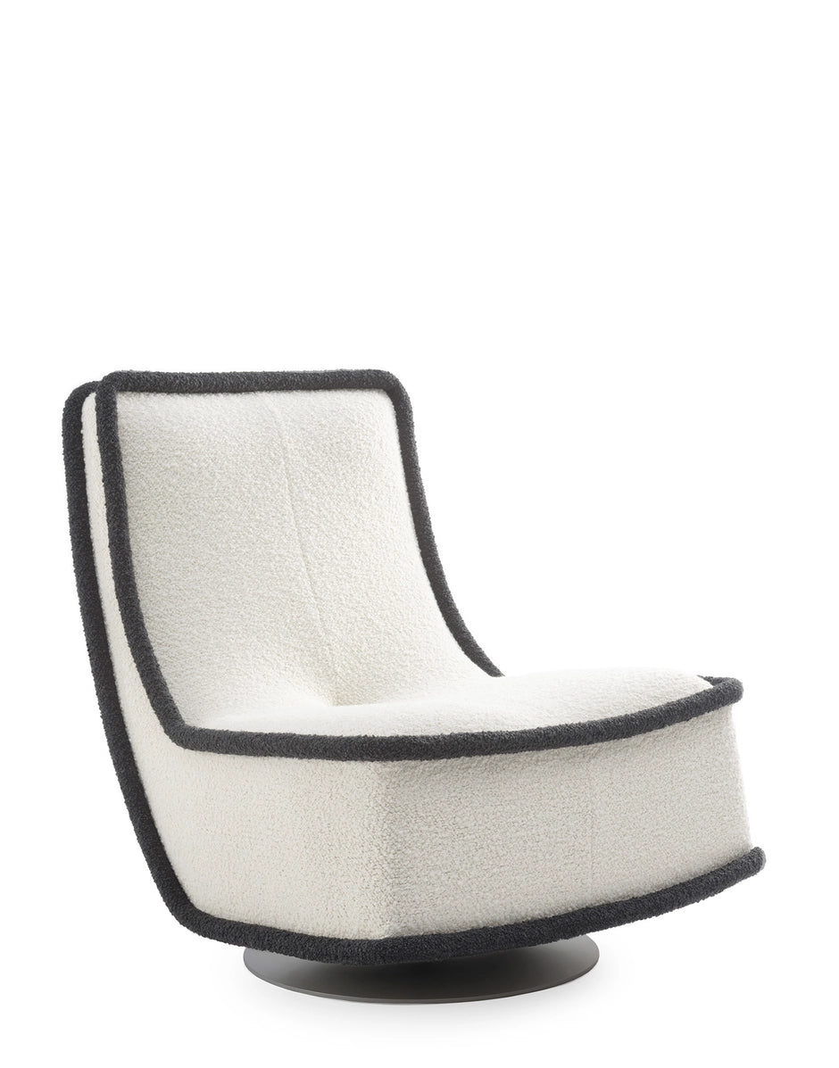 Fauteuil Bonheur Du Jour de Philippe Starck - Kartell-Anthracite - Blanc-The Woods Gallery