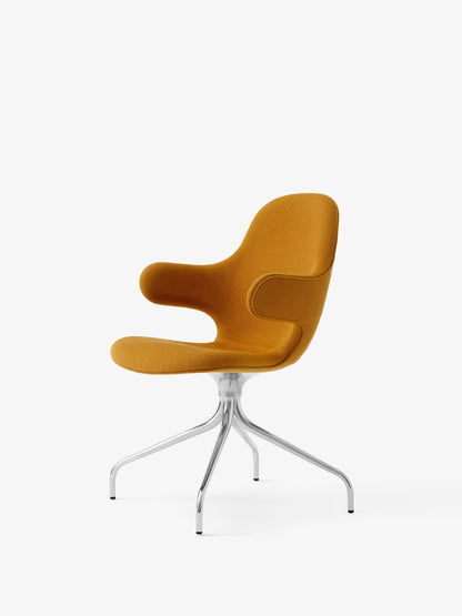Fauteuil Catch JH1 de Jaime Hayon - &amp;Tradition-Base pivotante aluminium poli-Tissu groupe 1-The Woods Gallery
