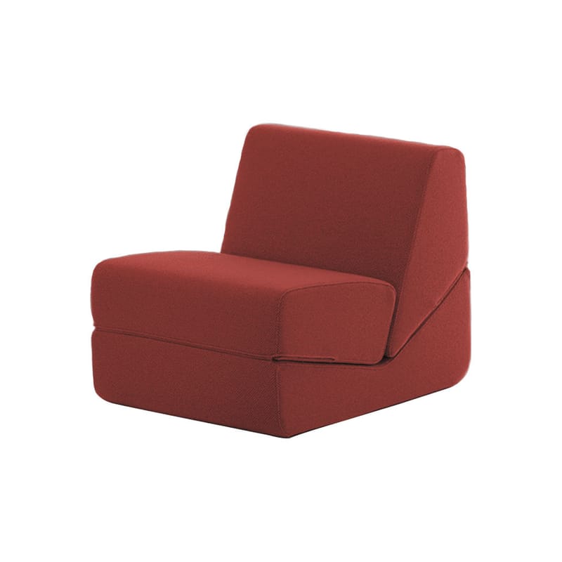 Fauteuil Chauffeuse - lit Galeotta de D’Urbino - Lomazzi - Studio De Pas - Zanotta-Bleu / Rubelli Pervinca 040359-The Woods Gallery