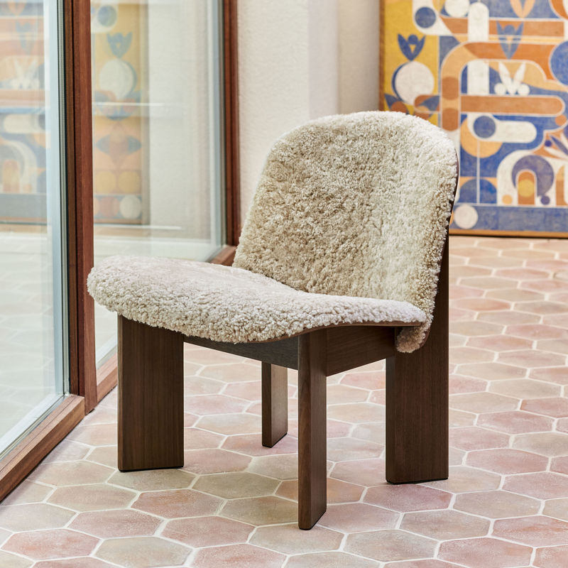 Fauteuil Chisel Blanc Peau de mouton - Hay-The Woods Gallery