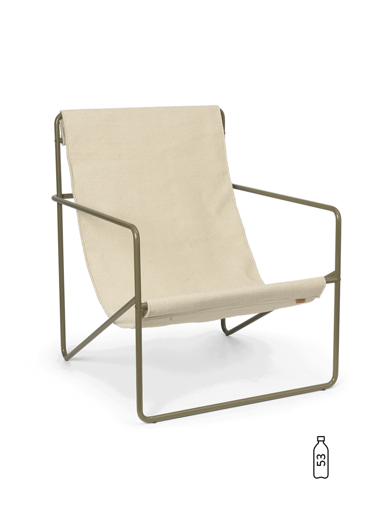 Fauteuil Desert - Ferm Living-Olive - Cloud-The Woods Gallery