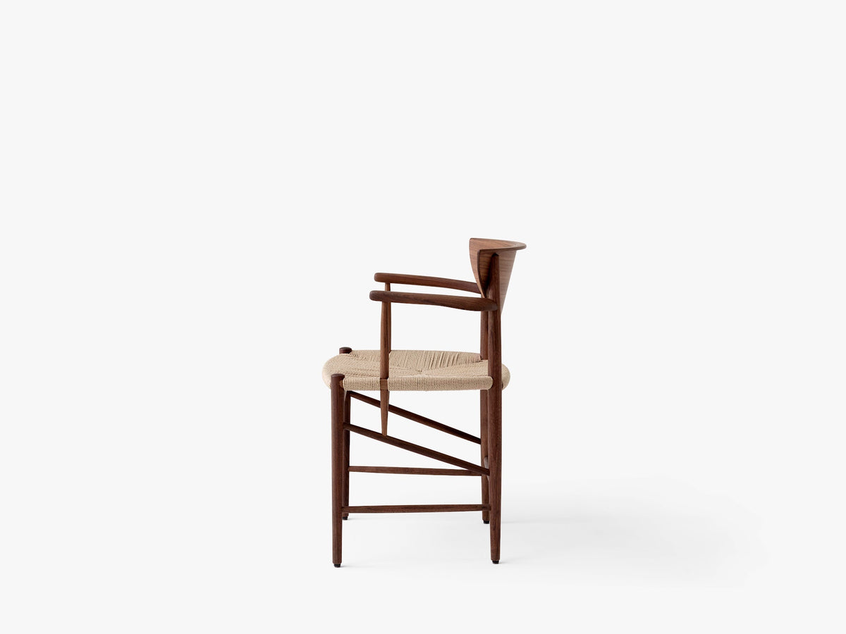 Fauteuil Drawn HM4 de Hvidt &amp; Mølgaard - &amp;Tradition-Chêne huilé-The Woods Gallery