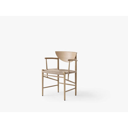 Fauteuil Drawn HM4 de Hvidt &amp; Mølgaard - &amp;Tradition-Chêne huilé-The Woods Gallery