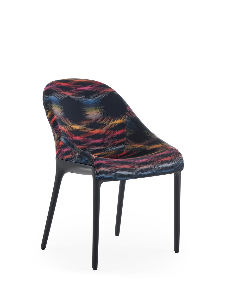 Fauteuil Eleganza Ela Missoni de Philippe Starck - Kartell-Noir-The Woods Gallery