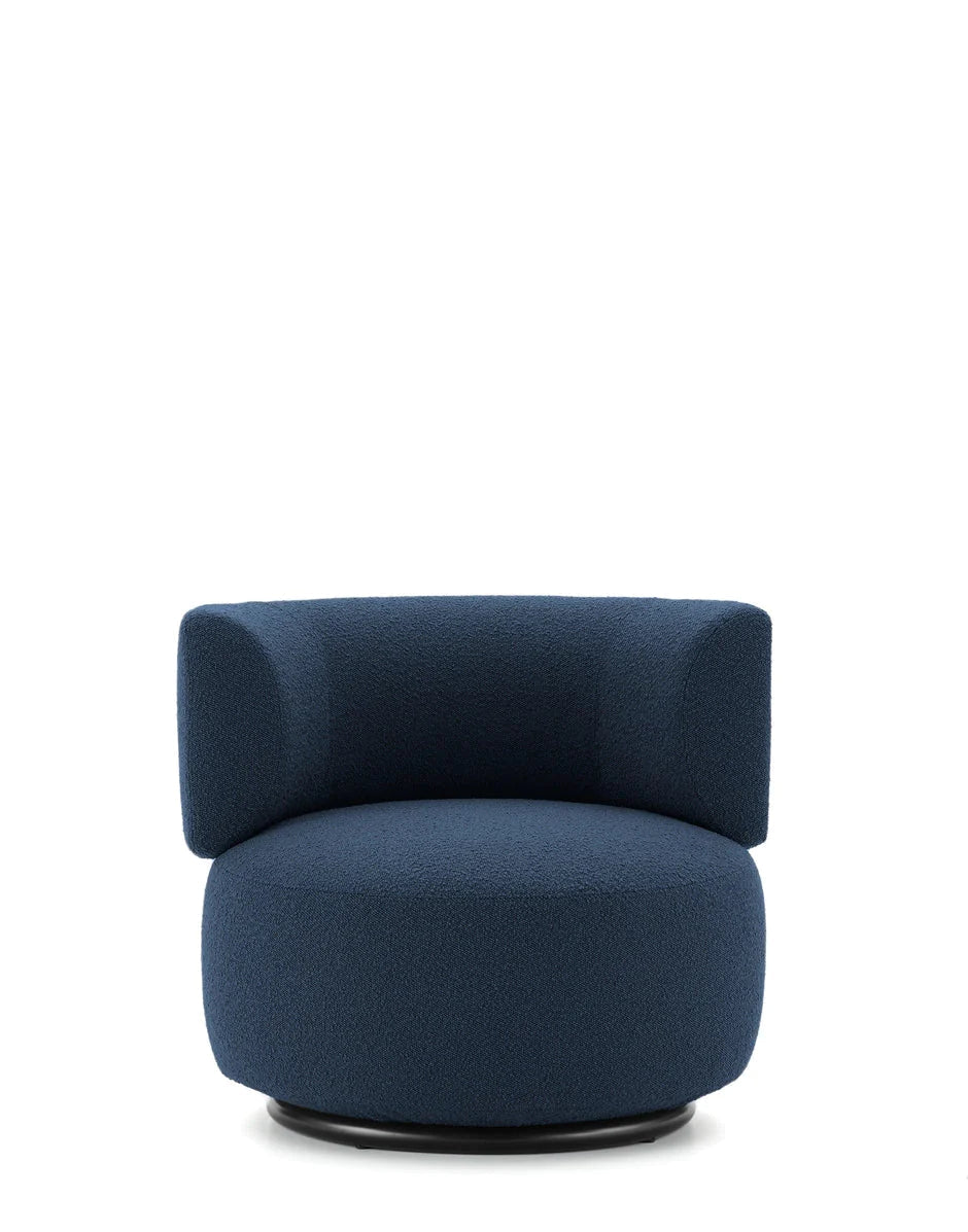 Fauteuil K-Wait tissu bouclé de Rodolfo Dordoni - Kartell-Bordeaux-The Woods Gallery