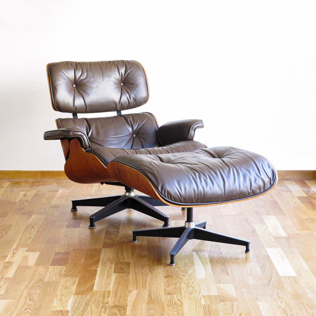 Fauteuil Lounge Chair Marron de Charles & Ray Eames - Herman Miller - Vintage 1970-The Woods Gallery