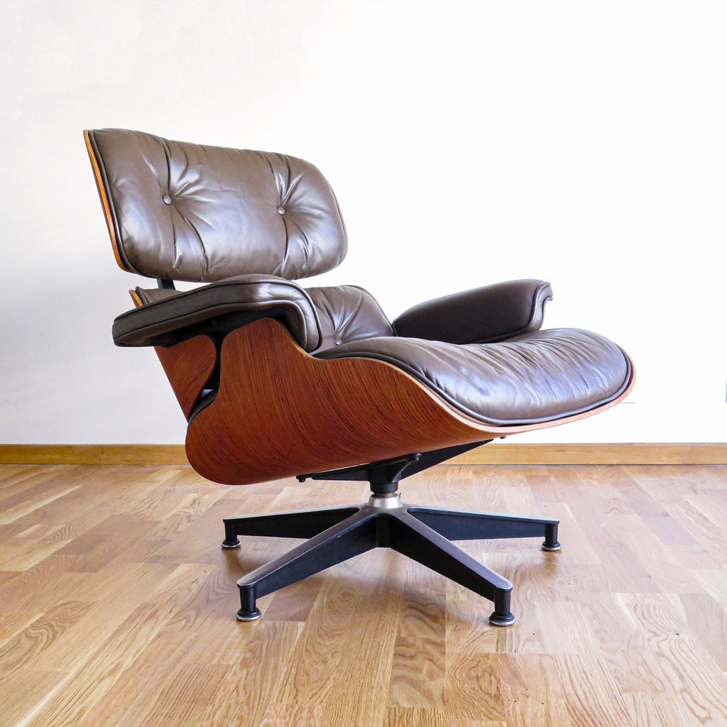 Fauteuil Lounge Chair Marron de Charles & Ray Eames - Herman Miller - Vintage 1970-The Woods Gallery