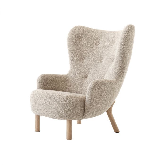 Fauteuil Petra VB3 Lounge chair - &amp;Tradition-Karakorum 003 / Chêne-The Woods Gallery