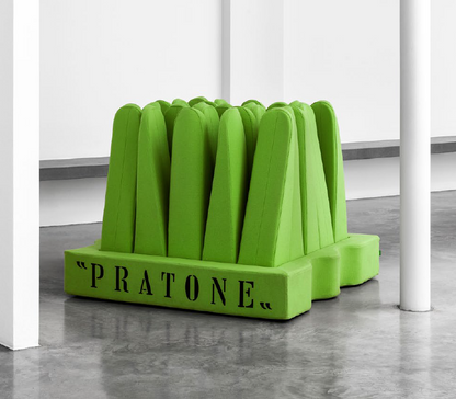 Fauteuil Pratone de Ceretti, Derossi &amp; Rosso - Gufram-Textile FOREVER GREEN-The Woods Gallery