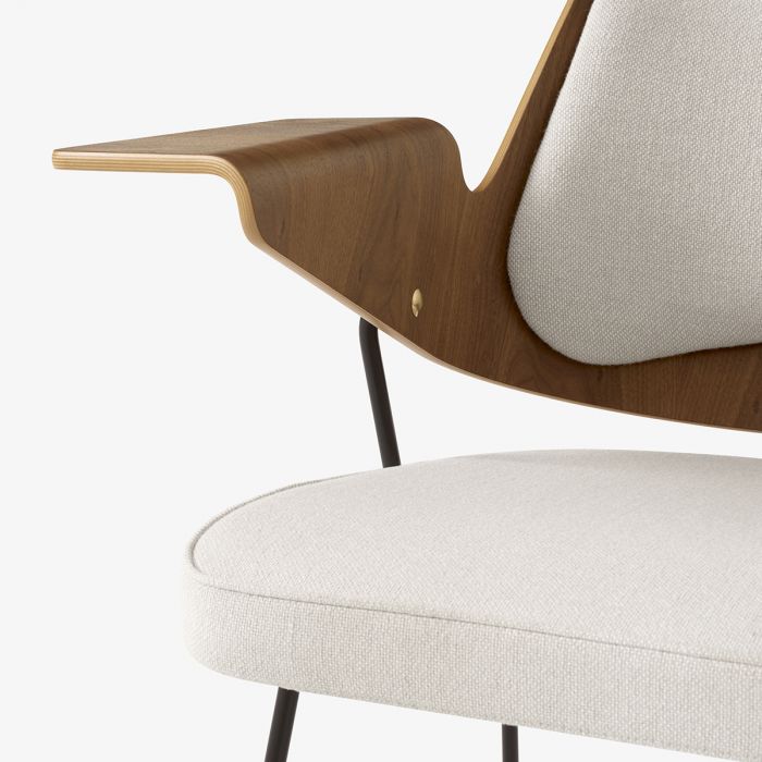 Fauteuil RFH RD8 par Robin Day - &amp;Tradition-Noyer/Hallingdal 227-The Woods Gallery