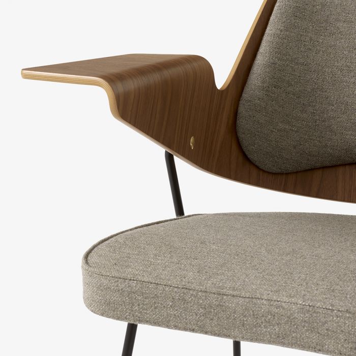 Fauteuil RFH RD8 par Robin Day - &amp;Tradition-Noyer/Hallingdal 227-The Woods Gallery