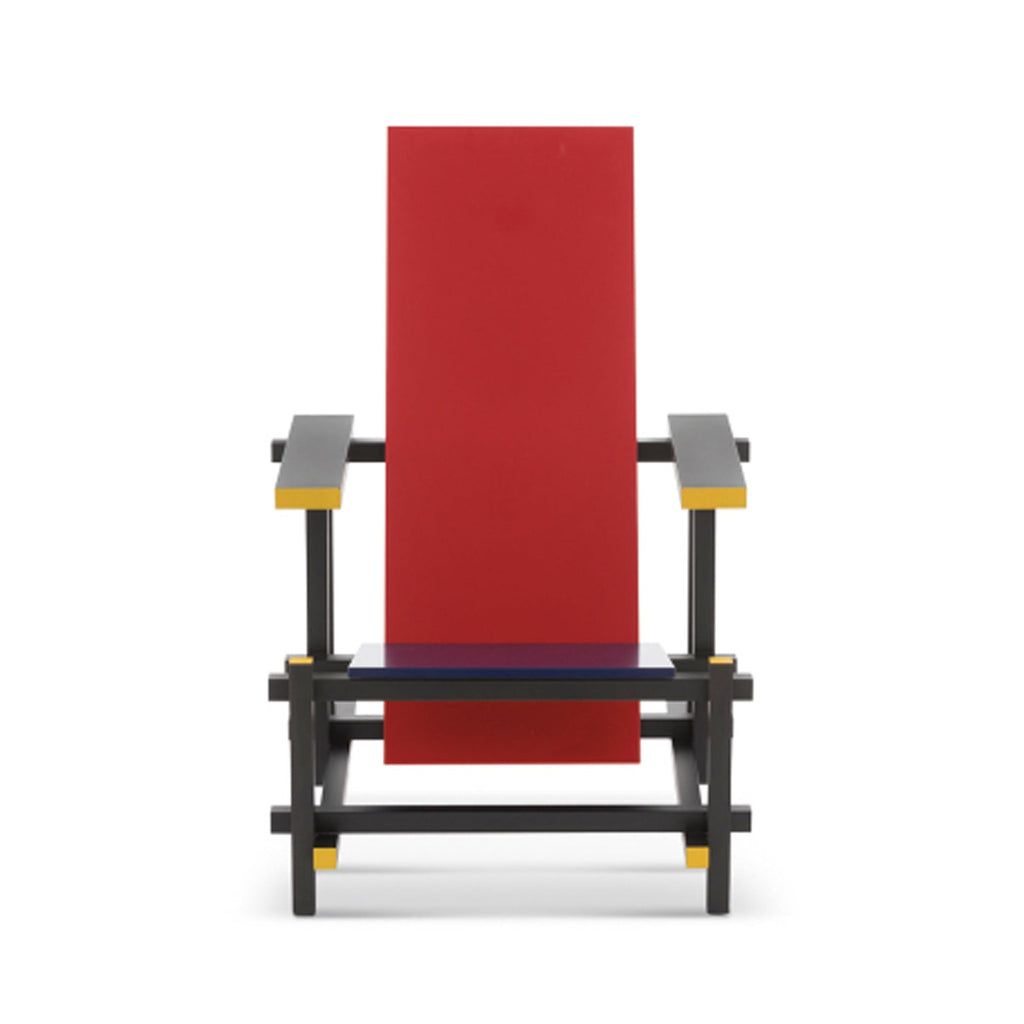 Fauteuil Red and blue de Gerrit Thomas Rietveld - Cassina-The Woods Gallery