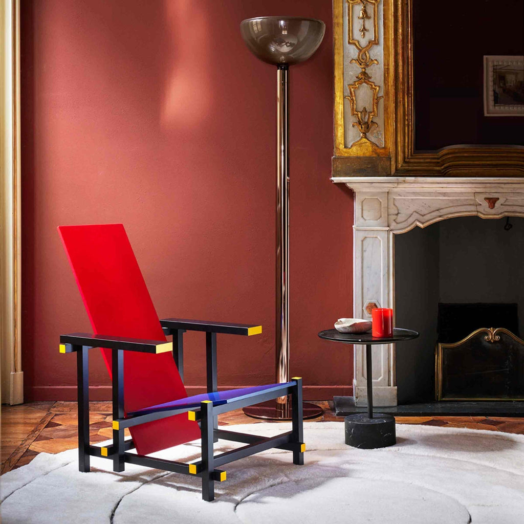 Fauteuil Red and blue de Gerrit Thomas Rietveld - Cassina-The Woods Gallery