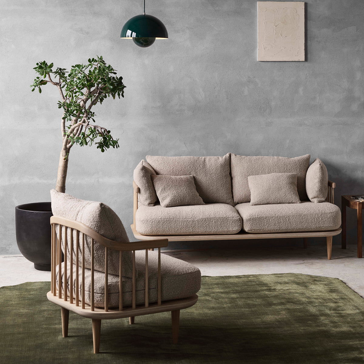 Fauteuil Rembourré Fly de Space Copenhagen - &amp;Tradition-The Woods Gallery