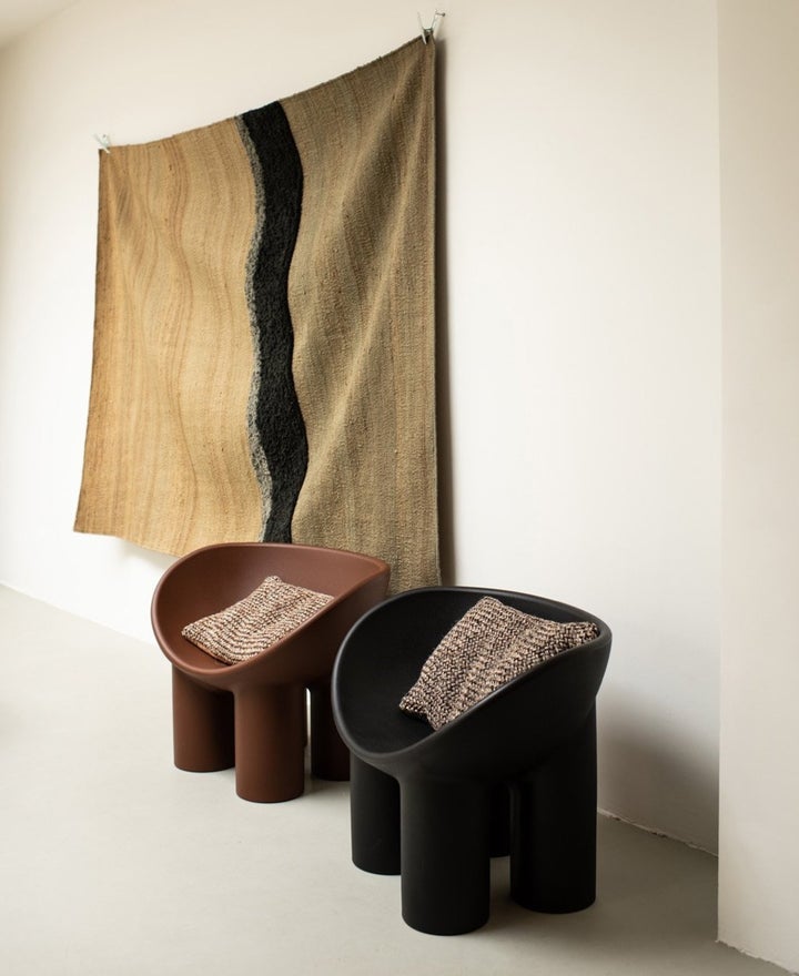 Fauteuil Roly Poly de Faye Toogood - Driade-Rose Flesh-The Woods Gallery