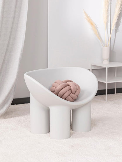 Fauteuil Roly Poly de Faye Toogood - Driade-Rose Flesh-The Woods Gallery