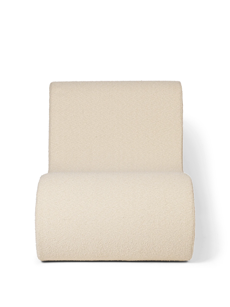 Fauteuil Rouli Bouclé - Ferm Living-Blanc cassé-The Woods Gallery