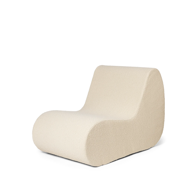 Fauteuil Rouli Bouclé - Ferm Living-Blanc cassé-The Woods Gallery