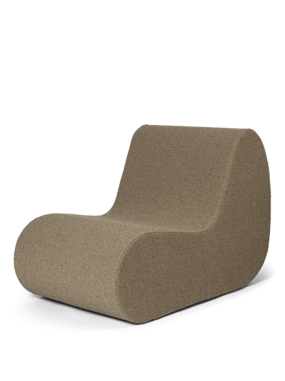 Fauteuil Rouli Bouclé - Ferm Living-Marron-The Woods Gallery