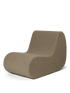 Fauteuil Rouli Bouclé - Ferm Living-Marron-The Woods Gallery