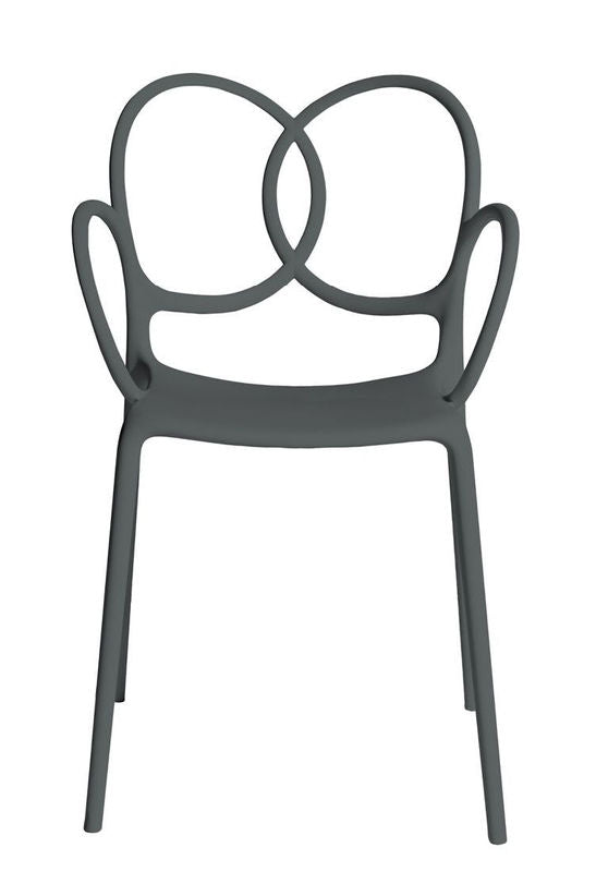 Fauteuil Sissi de Ludovica &amp; Roberto Palomba- Driade-Gris foncé-The Woods Gallery