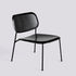 Fauteuil Soft Edge 100 de Iskos-Berlin - Hay-Placage de chêne laqué noir, assise et dossier — Acier thermolaqué noir, piètement 4 pieds-The Woods Gallery