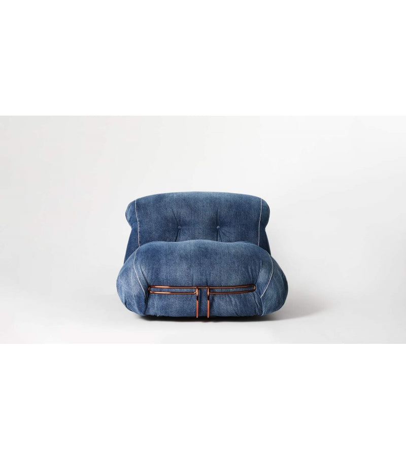 Fauteuil Soriana Denim par Afra & Tobia Scarpa - Cassina-The Woods Gallery