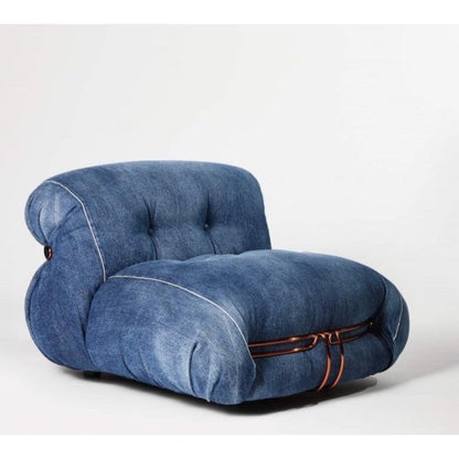 Fauteuil Soriana Denim par Afra &amp; Tobia Scarpa - Cassina-The Woods Gallery