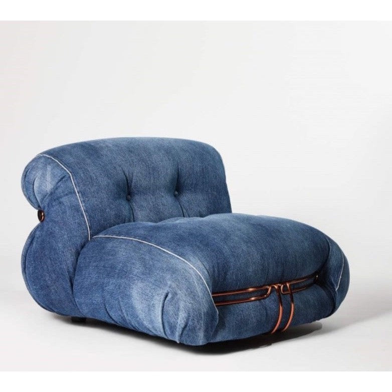 Fauteuil Soriana Denim par Afra & Tobia Scarpa - Cassina-The Woods Gallery