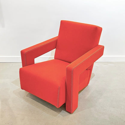 Fauteuil Utrecht 637 de Gerrit Thomas Rietveld - Cassina-Orange-The Woods Gallery