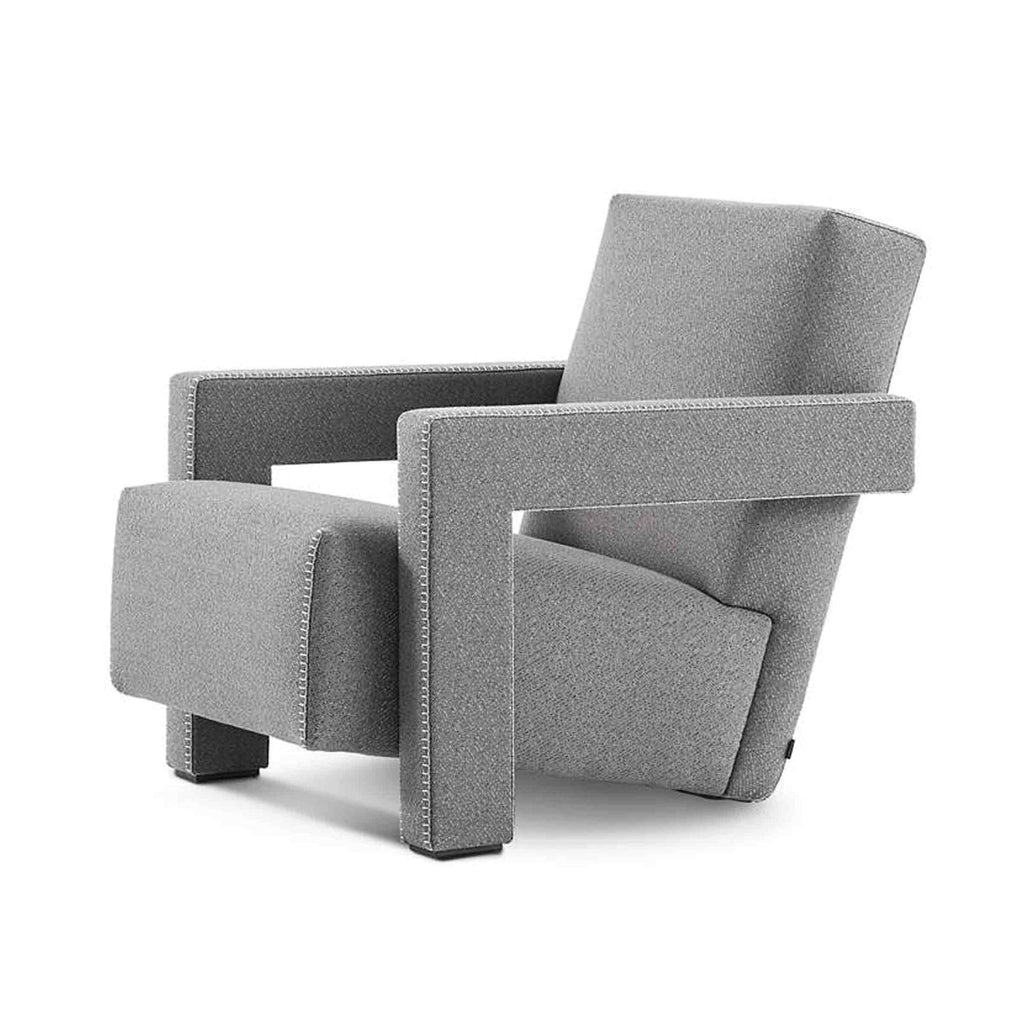 Fauteuil Utrecht de Gerrit Thomas Rietveld - Cassina-Gris-The Woods Gallery